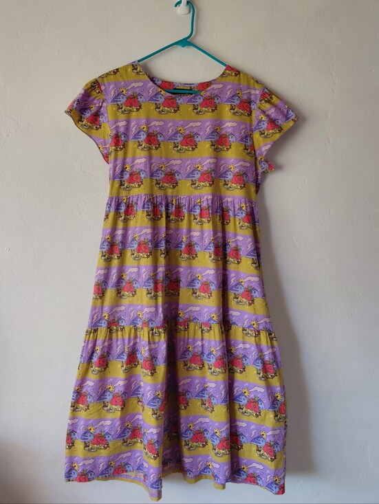 Nooworks Dresses & Skirts - Nooworks Frida Tiered Dress With Pockets Strawberry Picnic